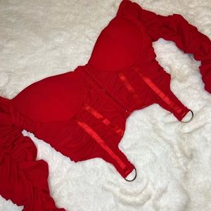 small akira cropped corset top